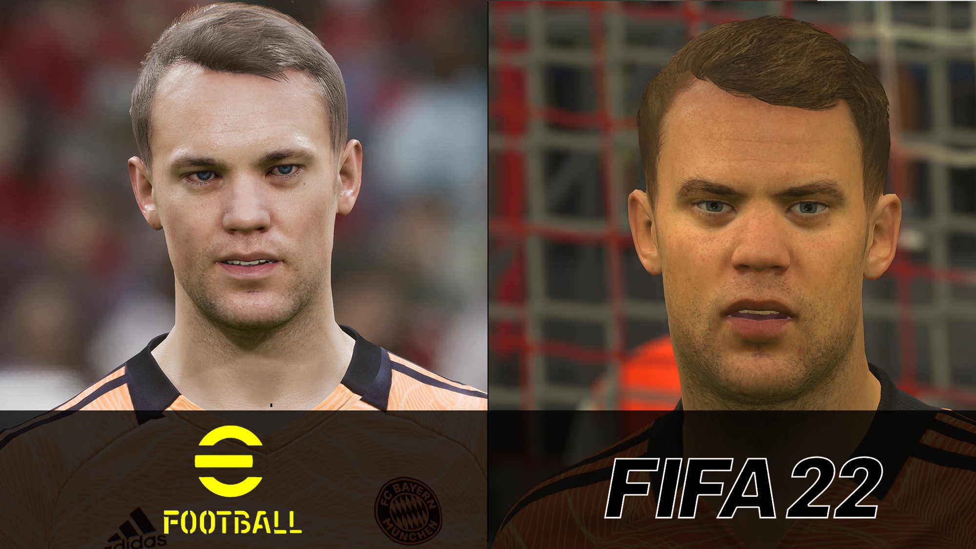1 Manuel Neuer e Football 2022 Fifa 22 Grafikvergleich
