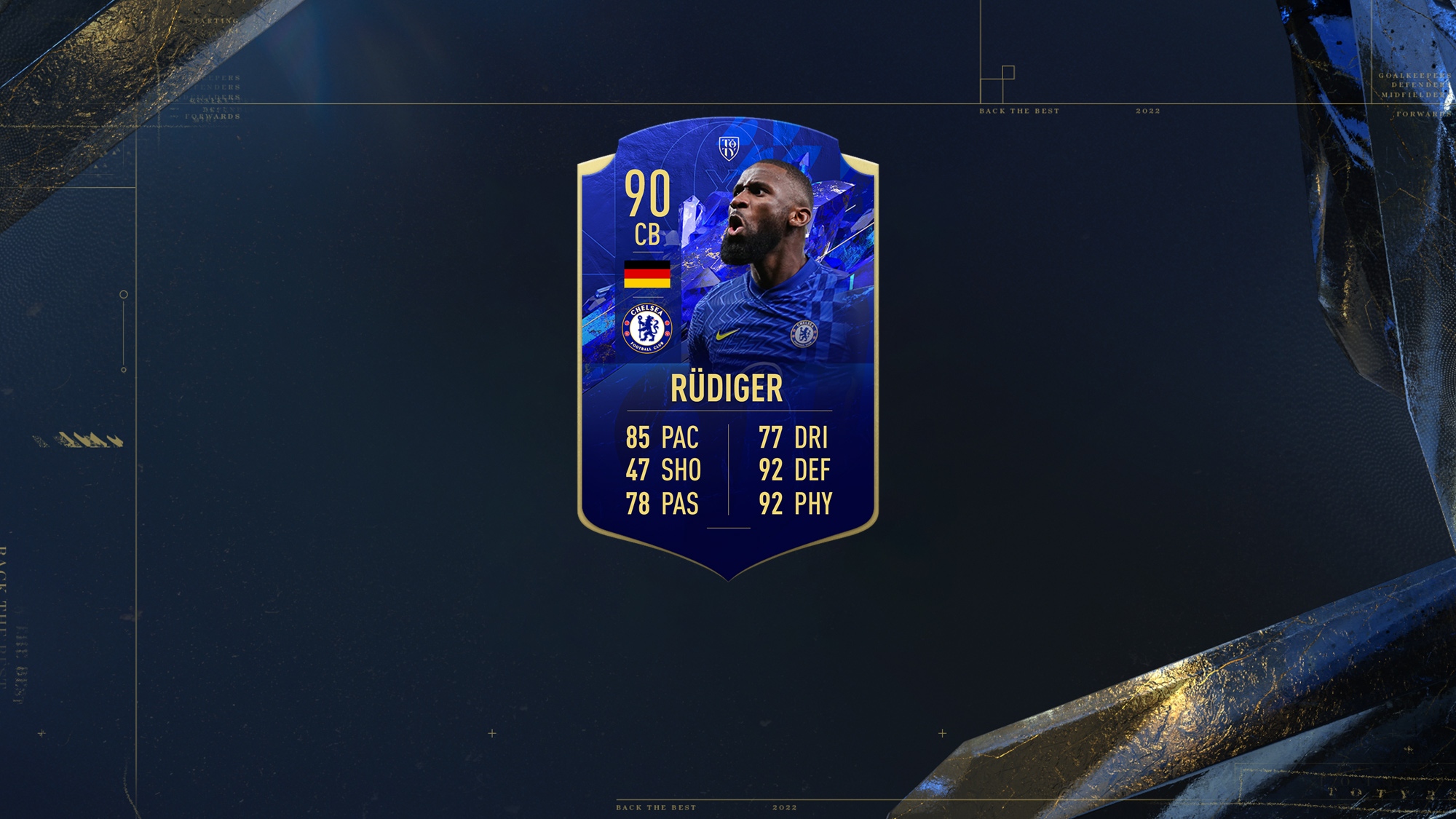 10 Rüdiger FIFA 22 TOTY Honourable Mentions