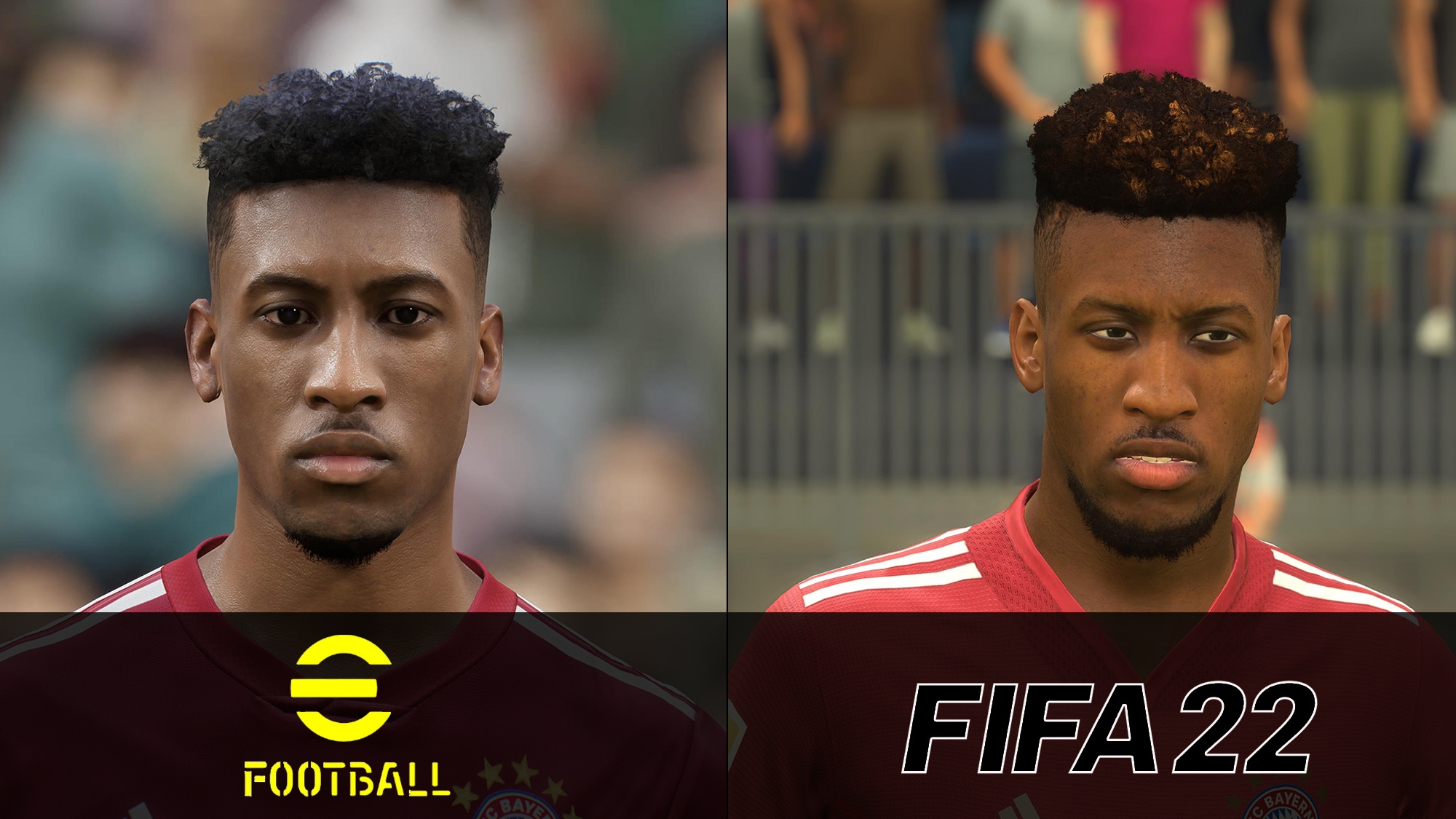 12 Coman e Football 2022 Fifa 22 Grafikvergleich