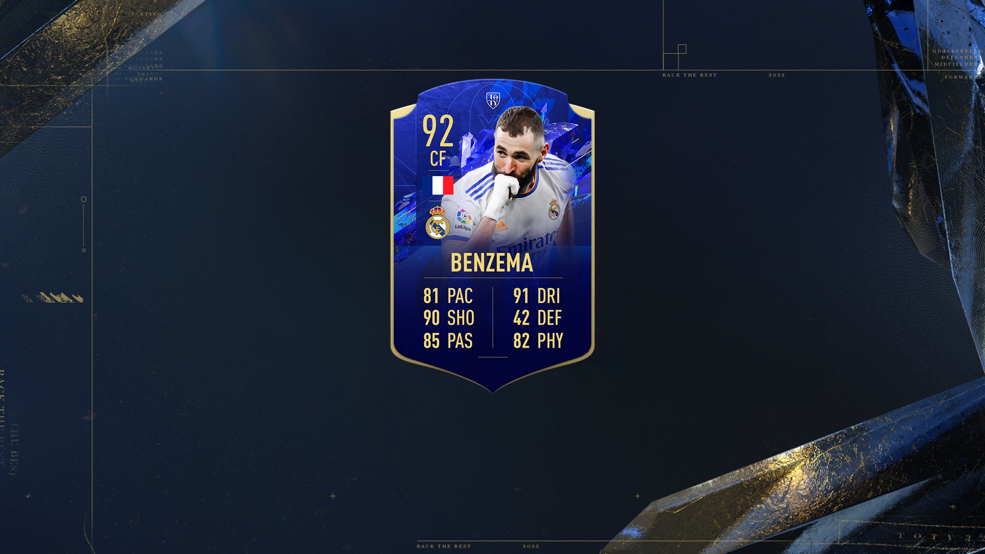 14 Benzema FIFA 22 TOTY Honourable Mentions