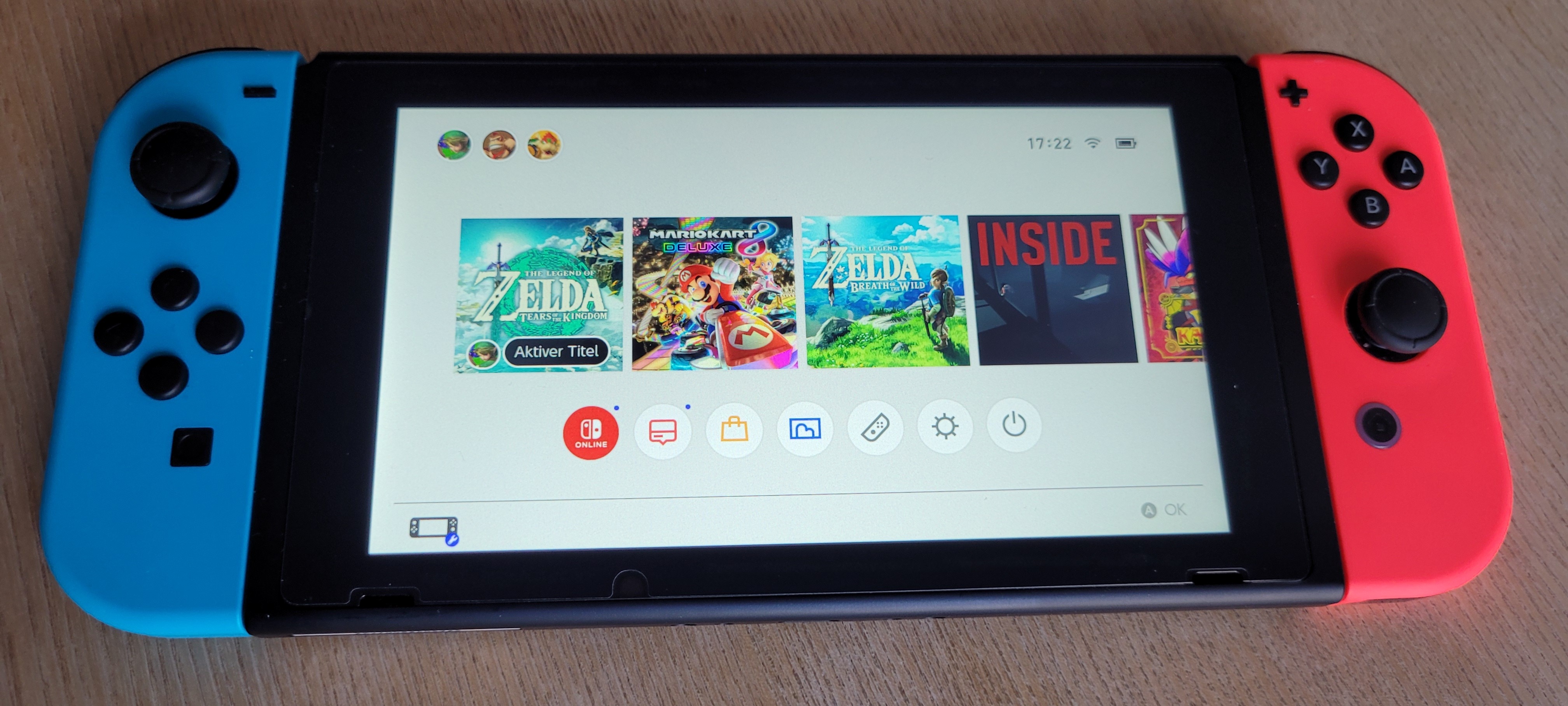 Nintendo Switch Menu