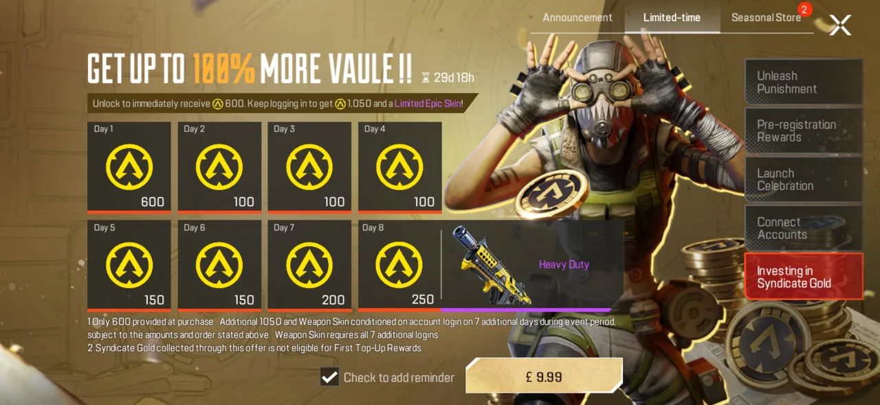 Upcoming Apex Legends Mobile events