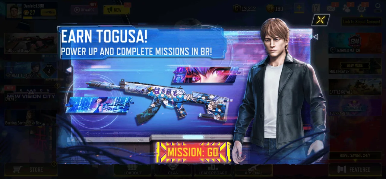 COD Mobile New vision city togusa's survey