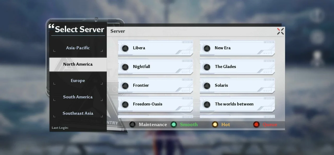 Tower of fantasy server list