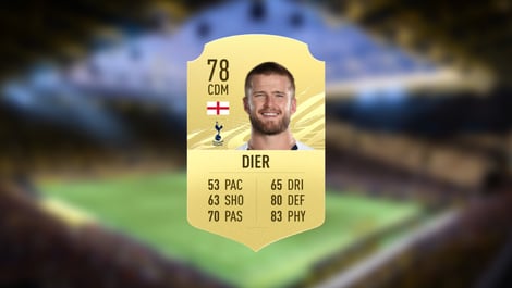 3 Eric Dier Tottenham Hotspur 78 OVR