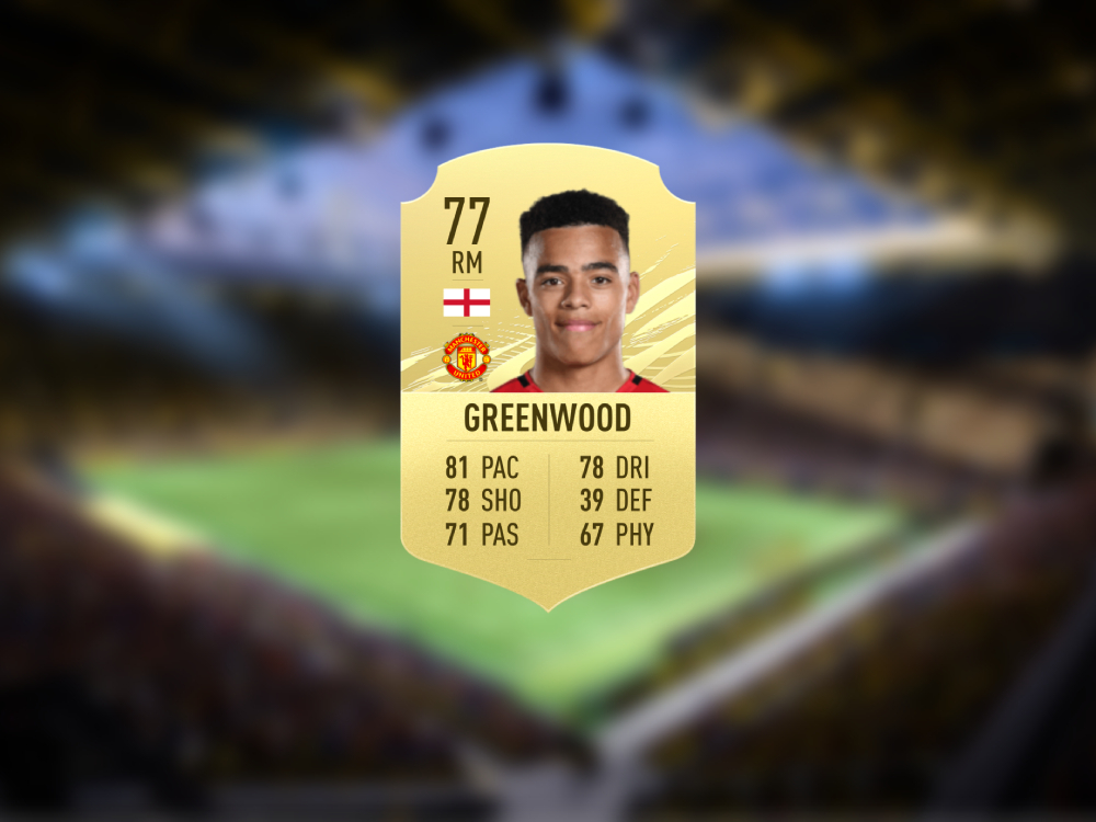 5 Mason Greenwood Manchester United 77 OVR
