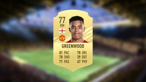 5 Mason Greenwood Manchester United 77 OVR