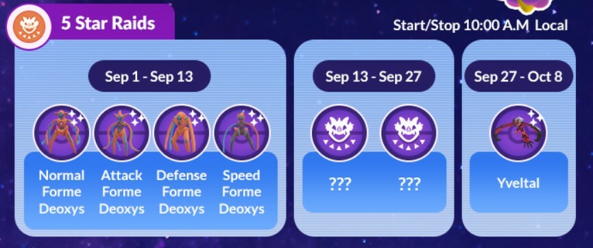 5 Star Raids Pokemon