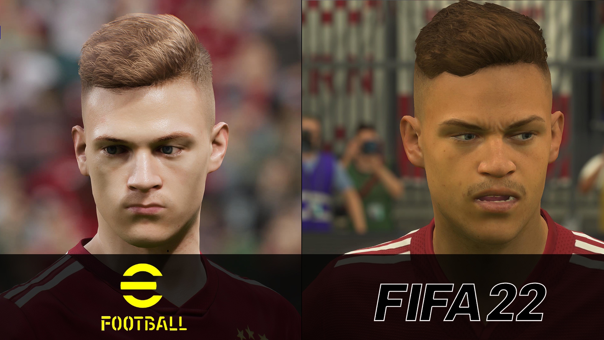 6 Kimmich e Football 2022 Fifa 22 Grafikvergleich