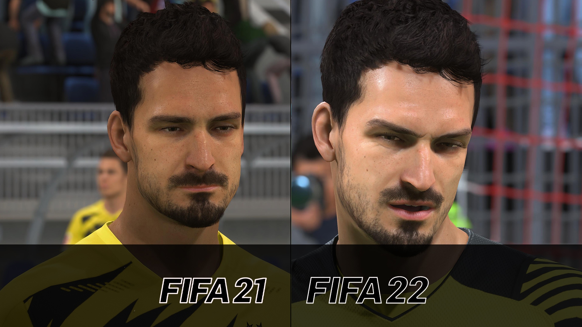 8 Gestik und Mimik FIFA 21 vs FIFA 22 Grafikvergleich