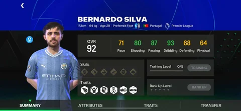 92 UCL Bernando Silva FC Mobile