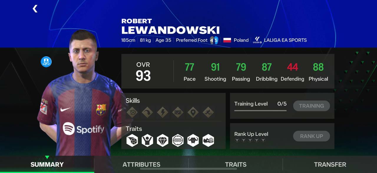 93 ucl lewandowski ea fc mobile