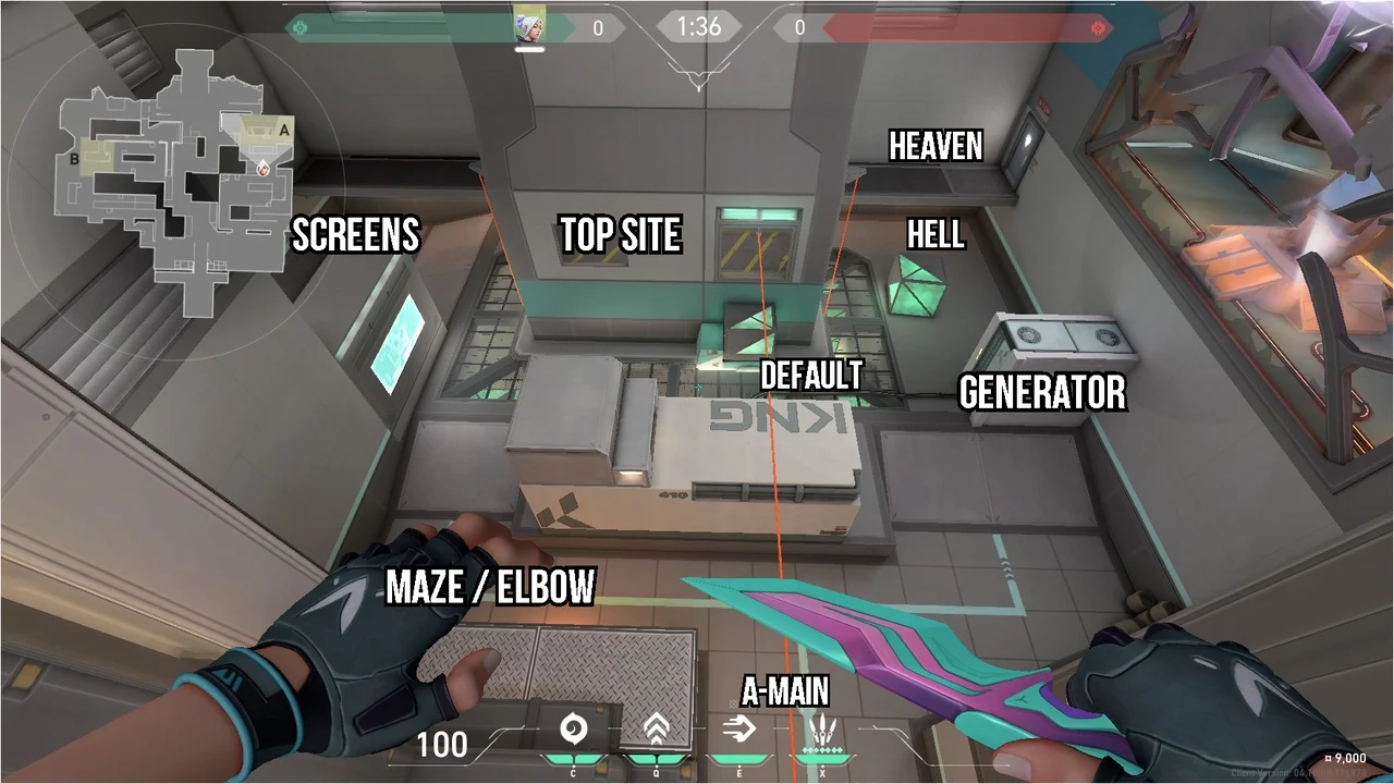 Valorant Icebox A Site Callouts Map Guide