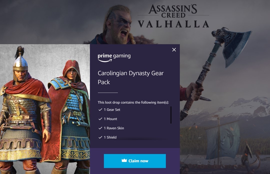 AC Valhalla Prime Gaming Set ENGLISH