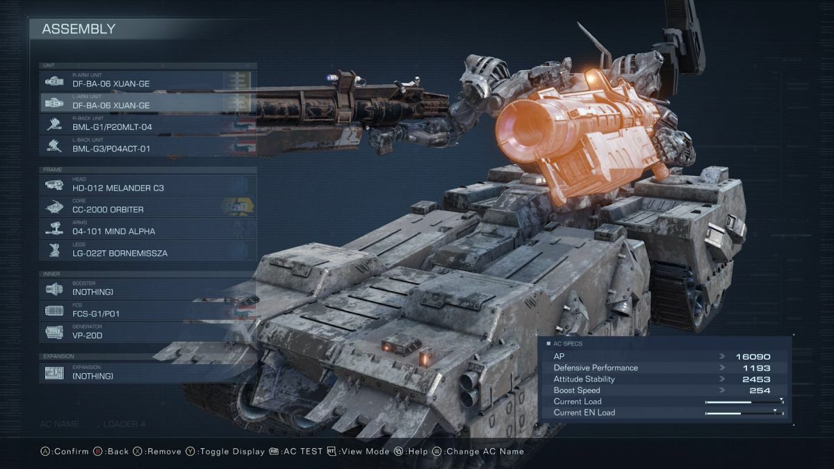 AC6 Assembly screenshot 1