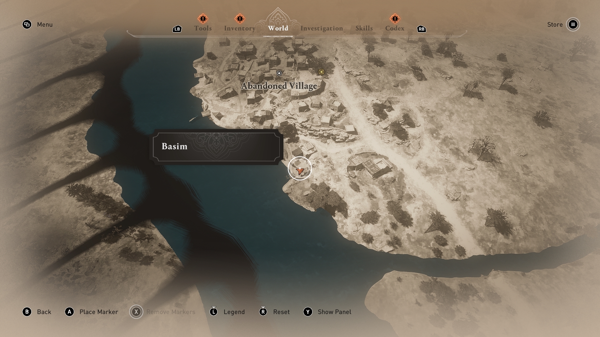 AC Mirage Enigma Solution Map Left Behind