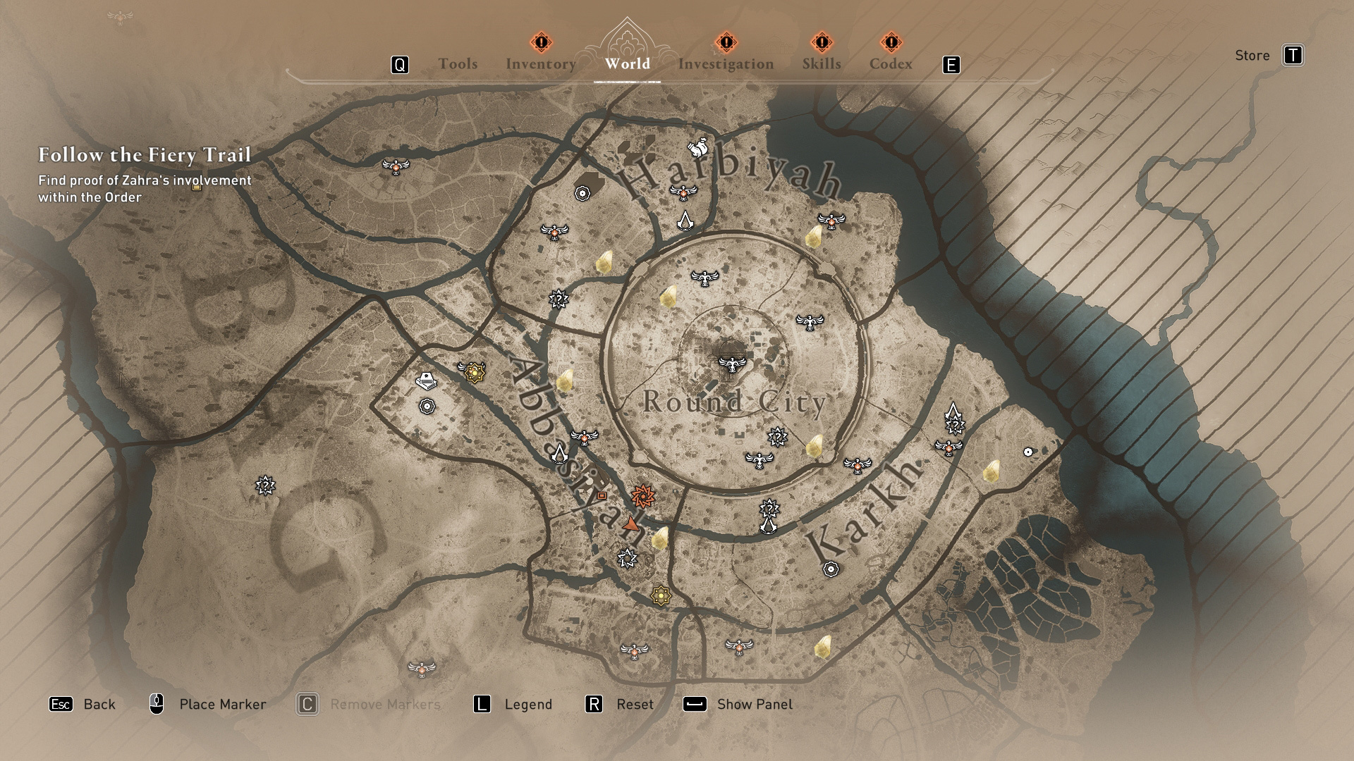 Mapa de Bagdad en AC Mirage