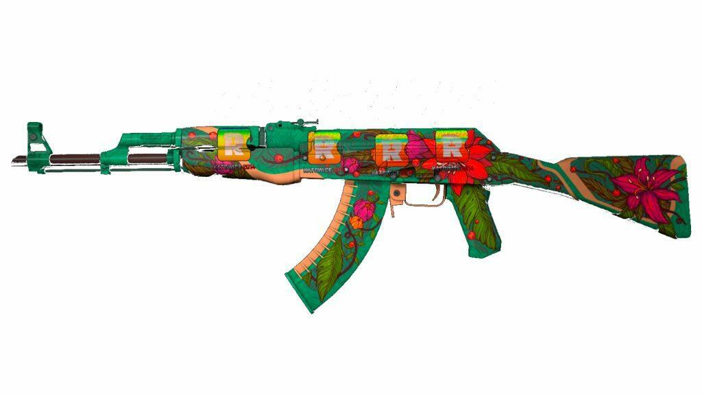 AK 47 Wild Lotus Sticker