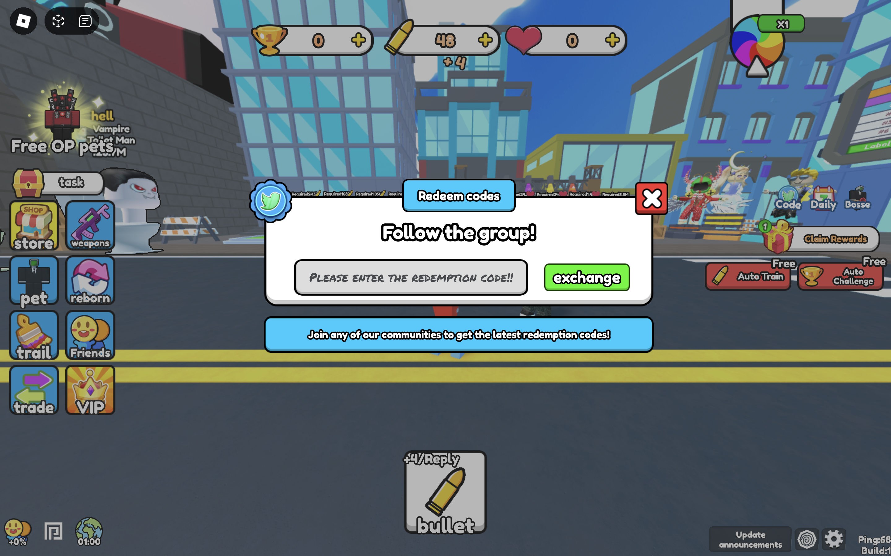 Against Toilets Simulator redeem codes