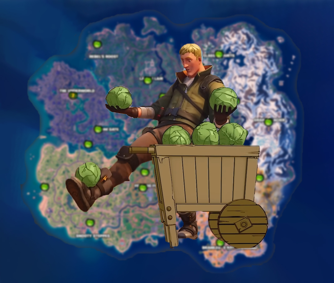 All Cabbage Cart Locations Fortnite