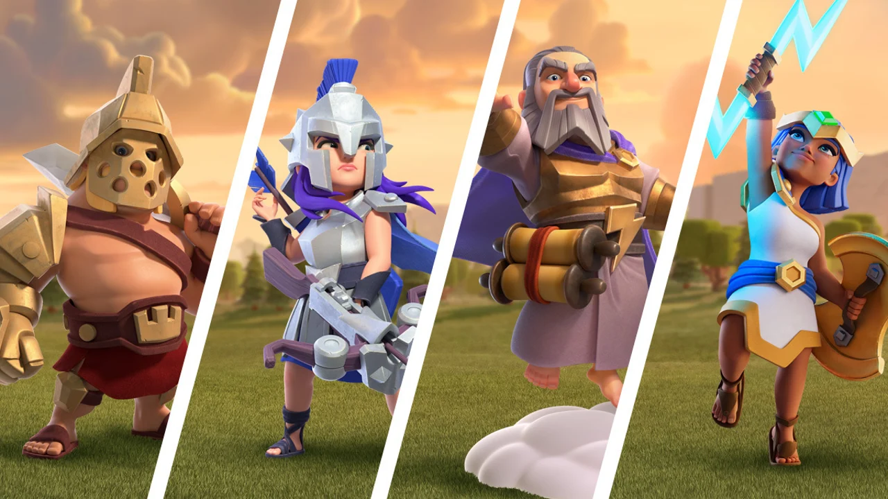 Clash of Clans Champions All Characters Supercell Barbarian King Archer Queen Grand Warden Royal Champion