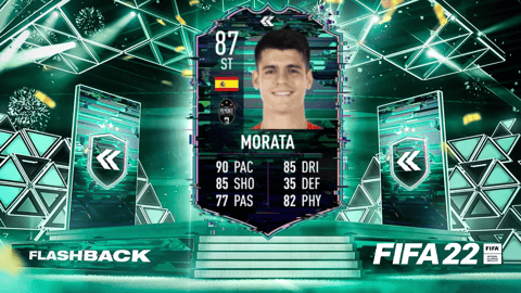 Alvaro Morata FIFA 22 F Lashback SBC