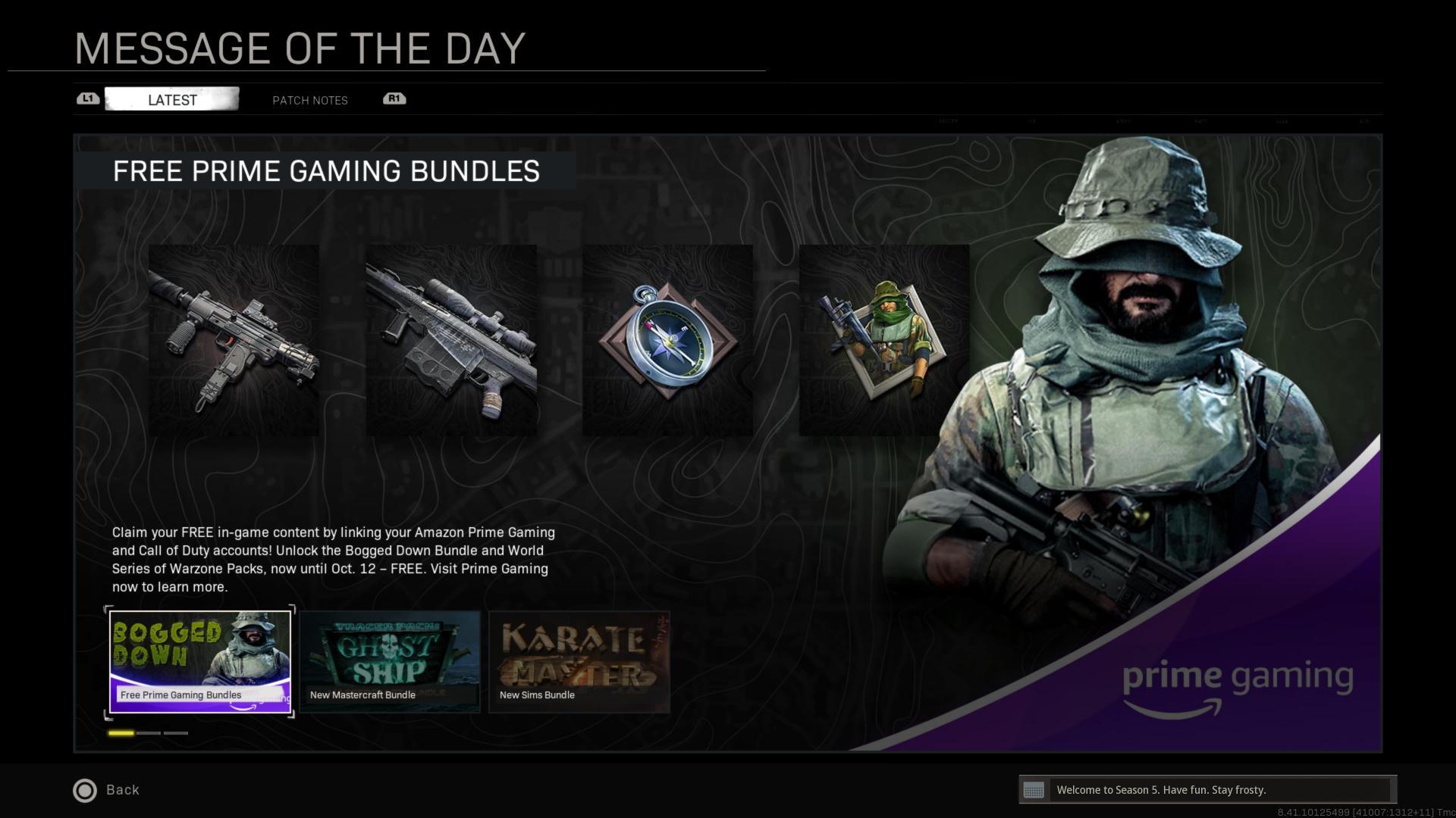 Amazon gaming Warozne Blueprints