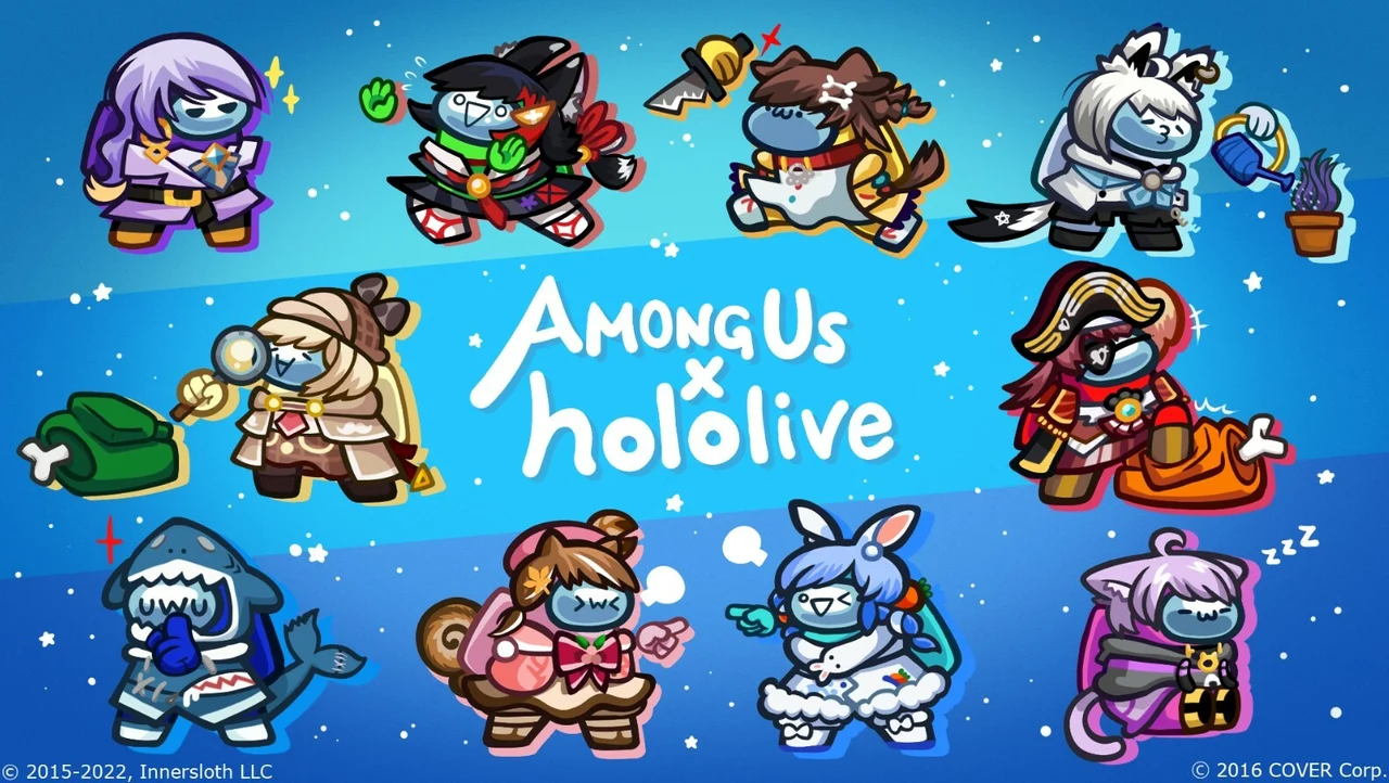 Among Us Innersloth Games Hololive Collaboration skin