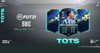 Ander Barrenetxea La Liga U 23 SBC