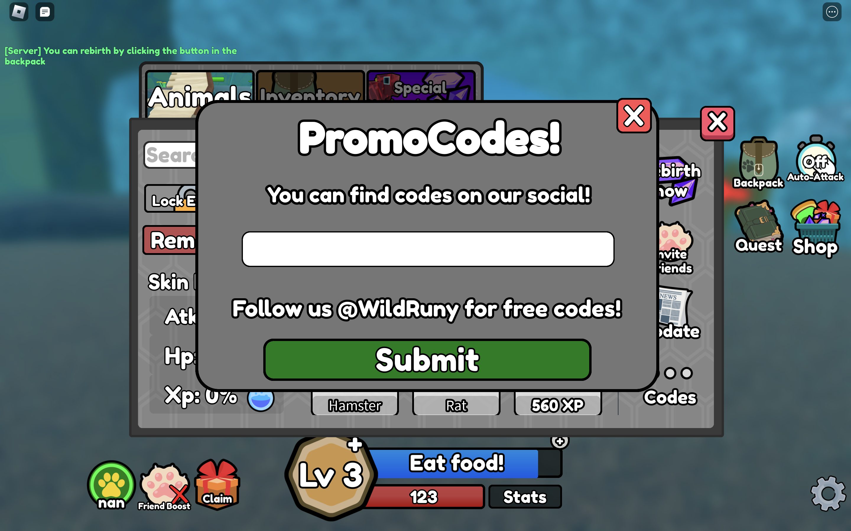 animal evolution simulator redeem codes