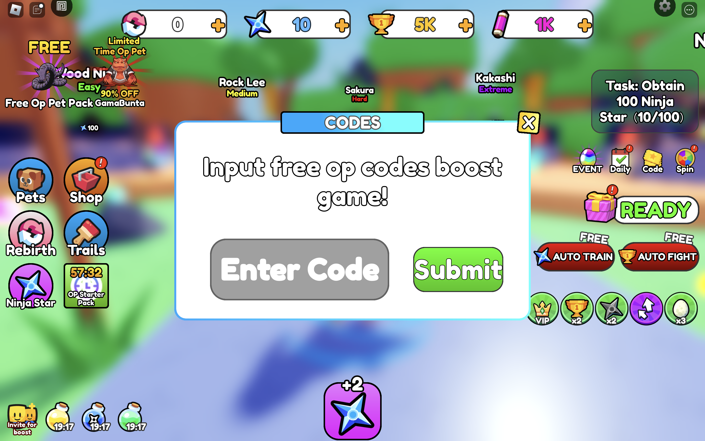 Anime Ninja Simulator redeem codes