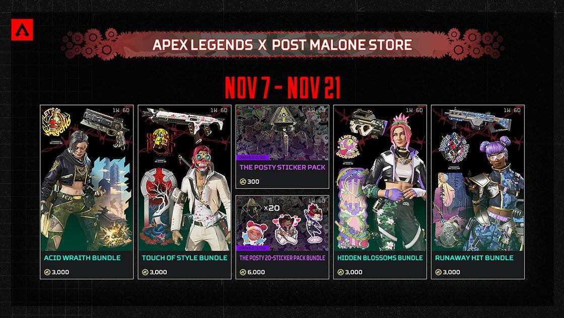 Apex Legends x Post Malone Store