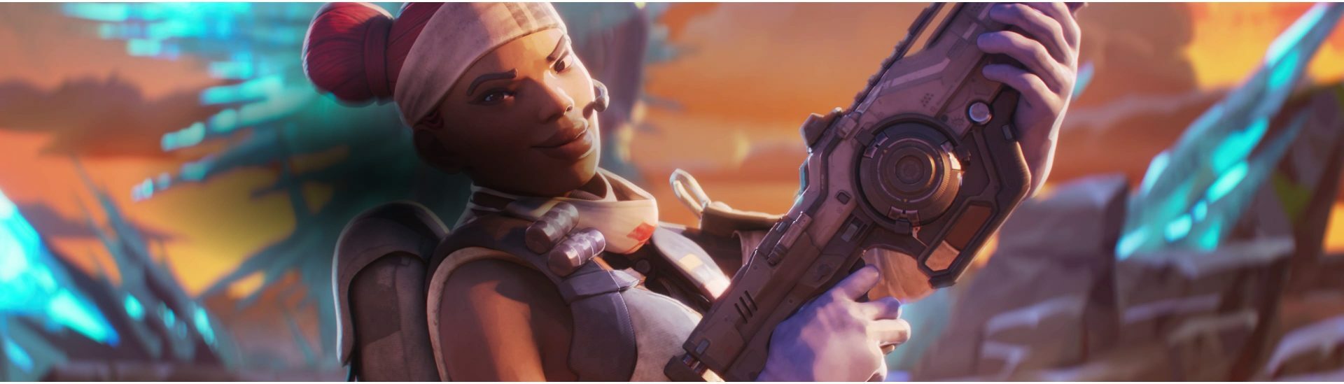 Lifeline using the Nemesis in the Apex Season 16 trailer