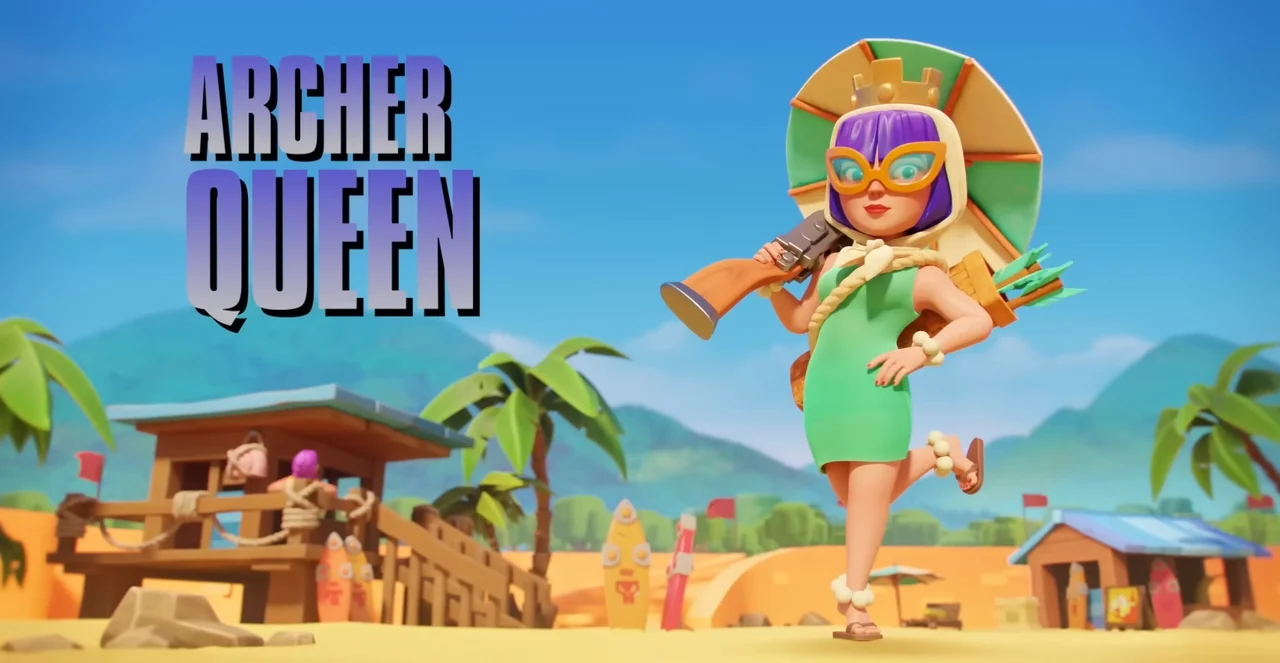 The Archer Queen Skin in Summer of Clash