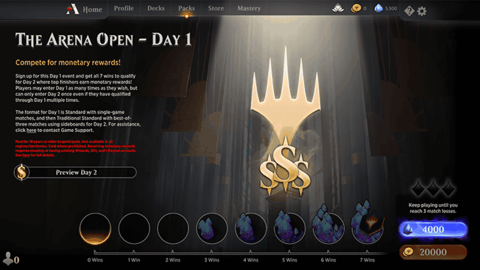 Arena Open MTGA new competitive format