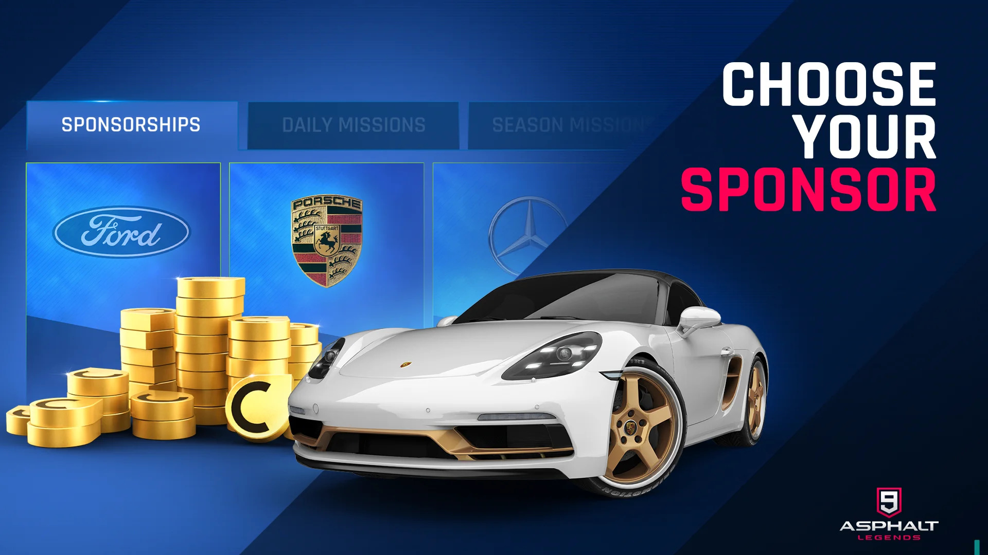 Asphalt 9 Sponsorship Contracts Gameloft