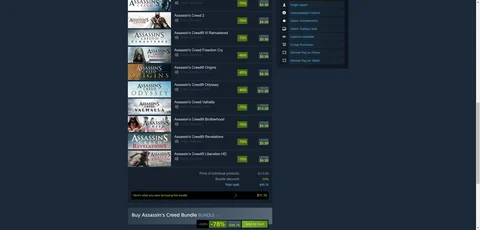 Assassins Creed bundle steam