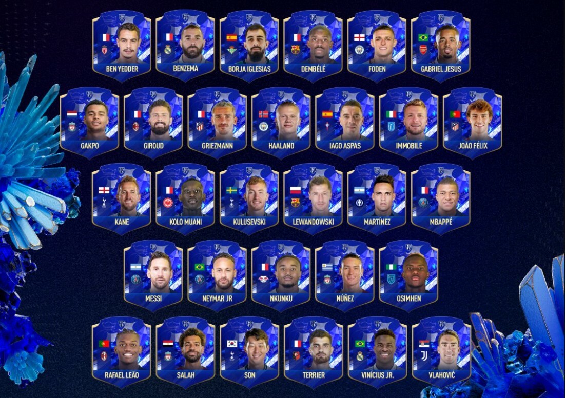 FIFA Mobile Team of the Year 2023 Attackers