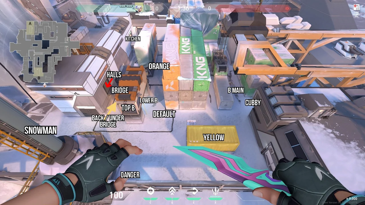 Valorant Icebox B Site Callouts Map Guide