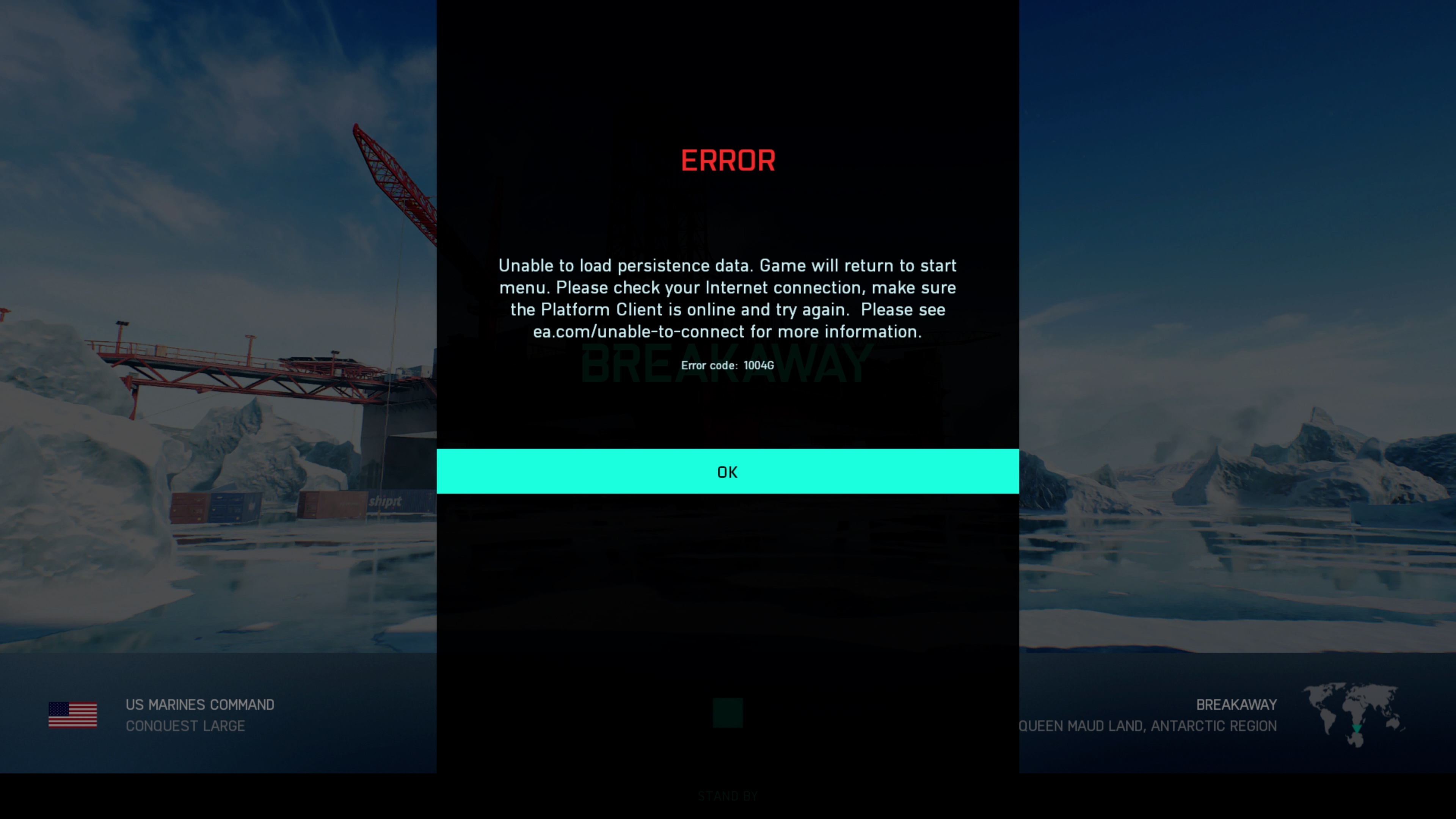 BF2042 error code 1004g