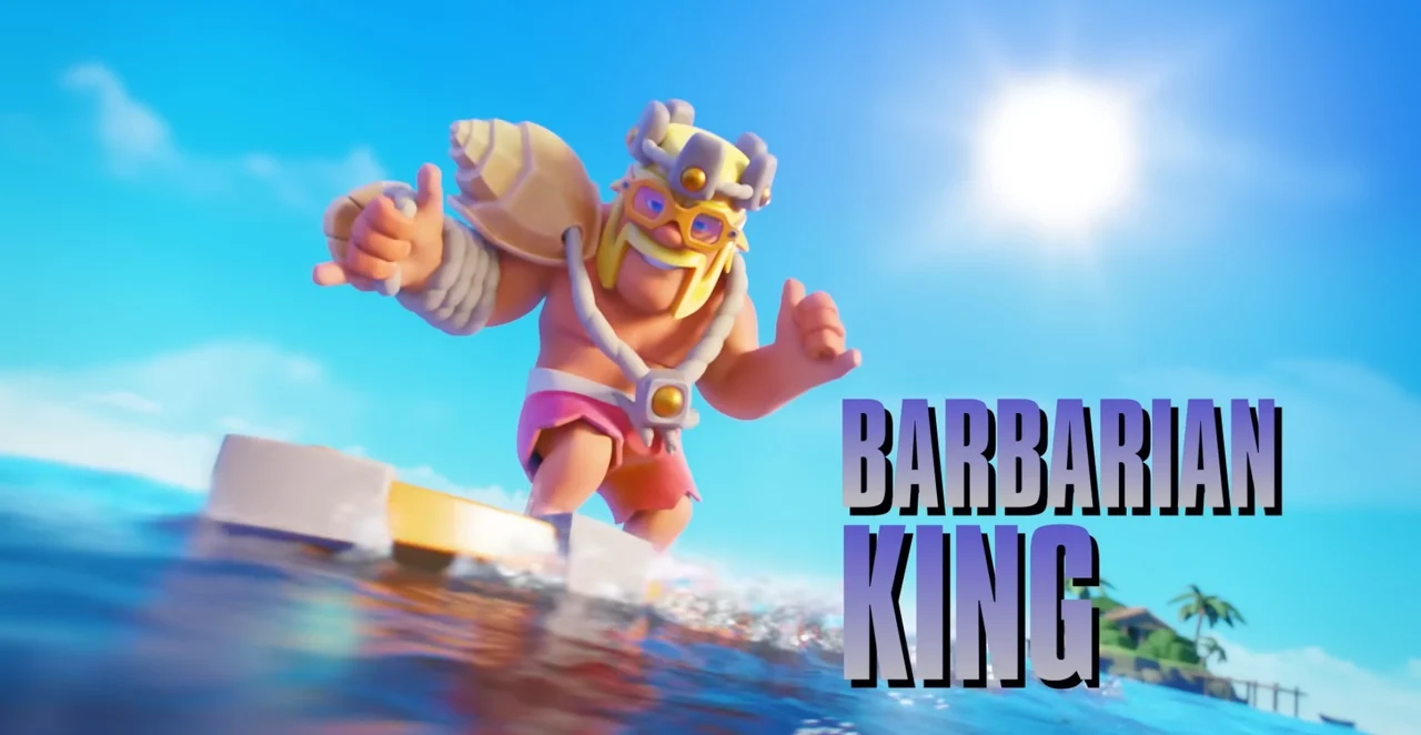 The Barbarian King Summer of Clash Skin