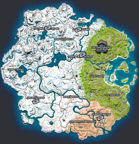 Barriere Locations Fortnite