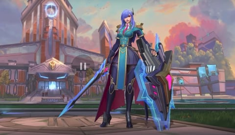 Battle Academia Leona Skin