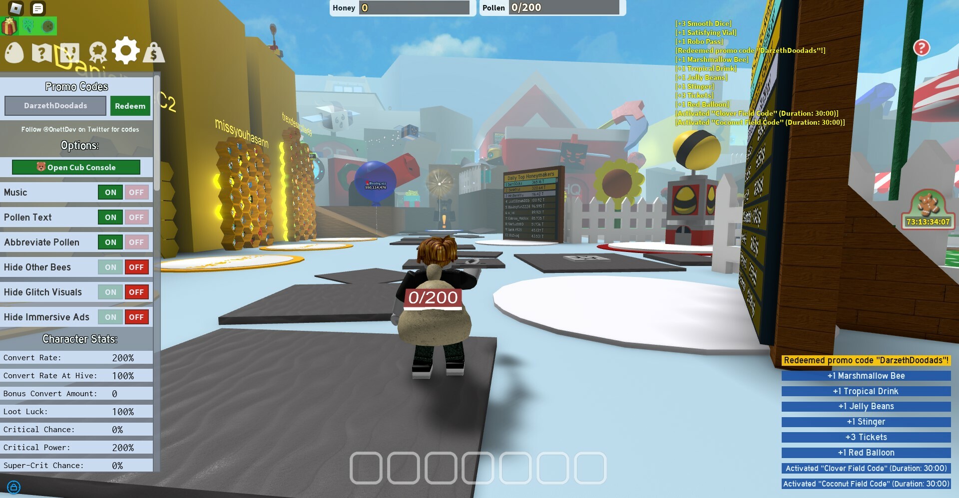 Bee Swarm Simulator codes 3