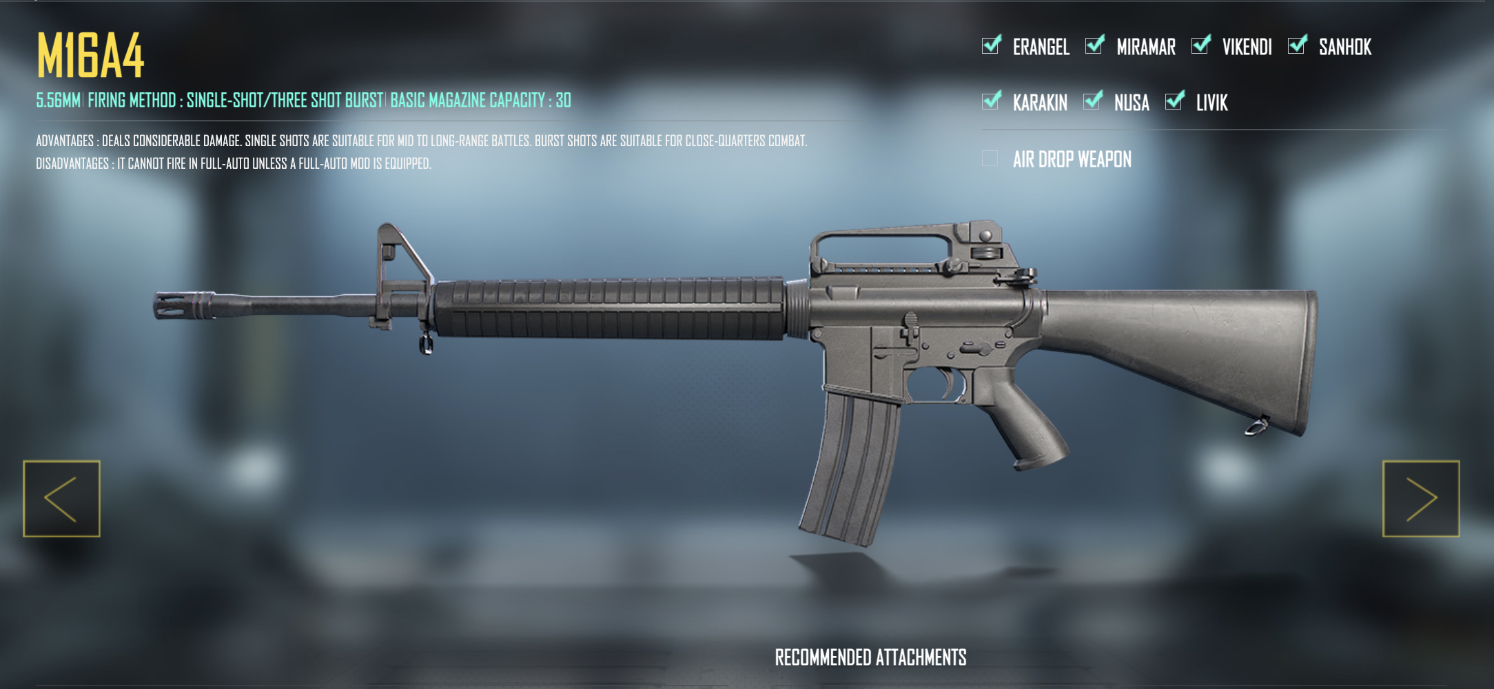 Best M16 A4 Loadout In PUBG Mobile