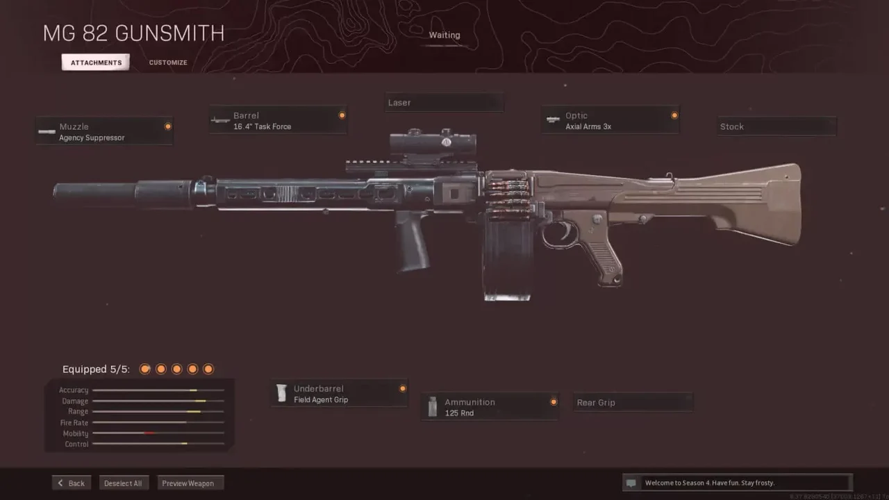 MG 82 Setup