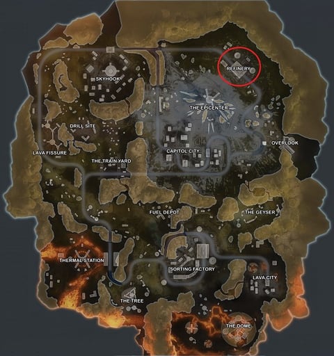 Best drop and loot locations on Worlds Edge Refinery