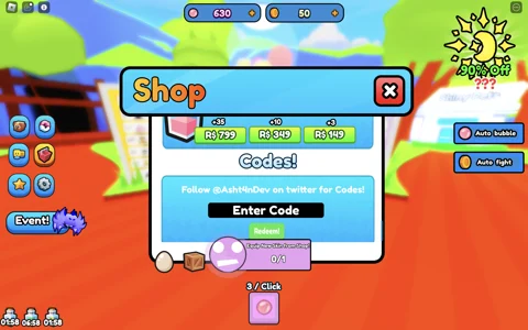 Blow A Bubble Redeem code