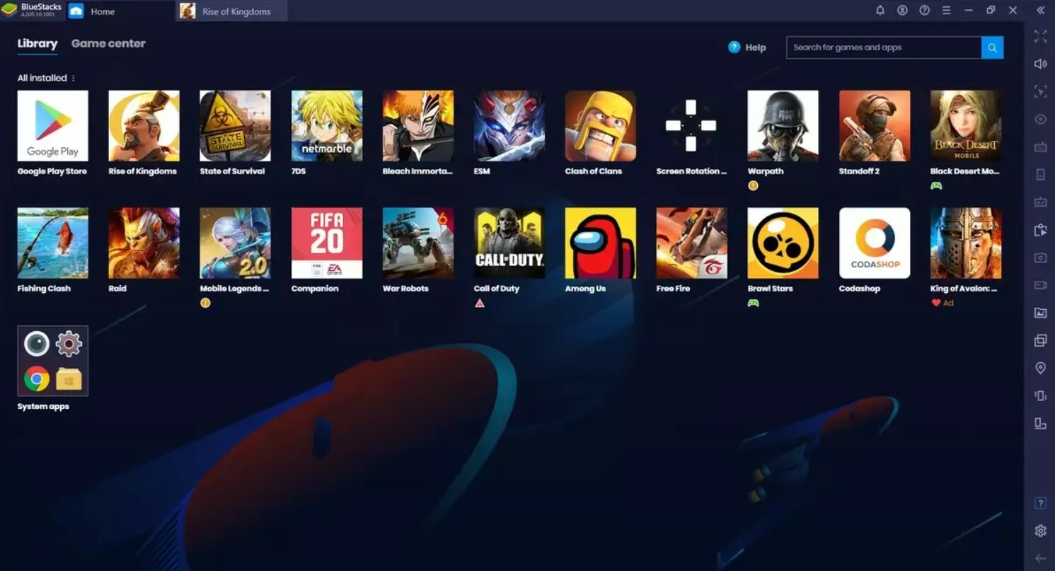 Blue Stacks Clash Royale