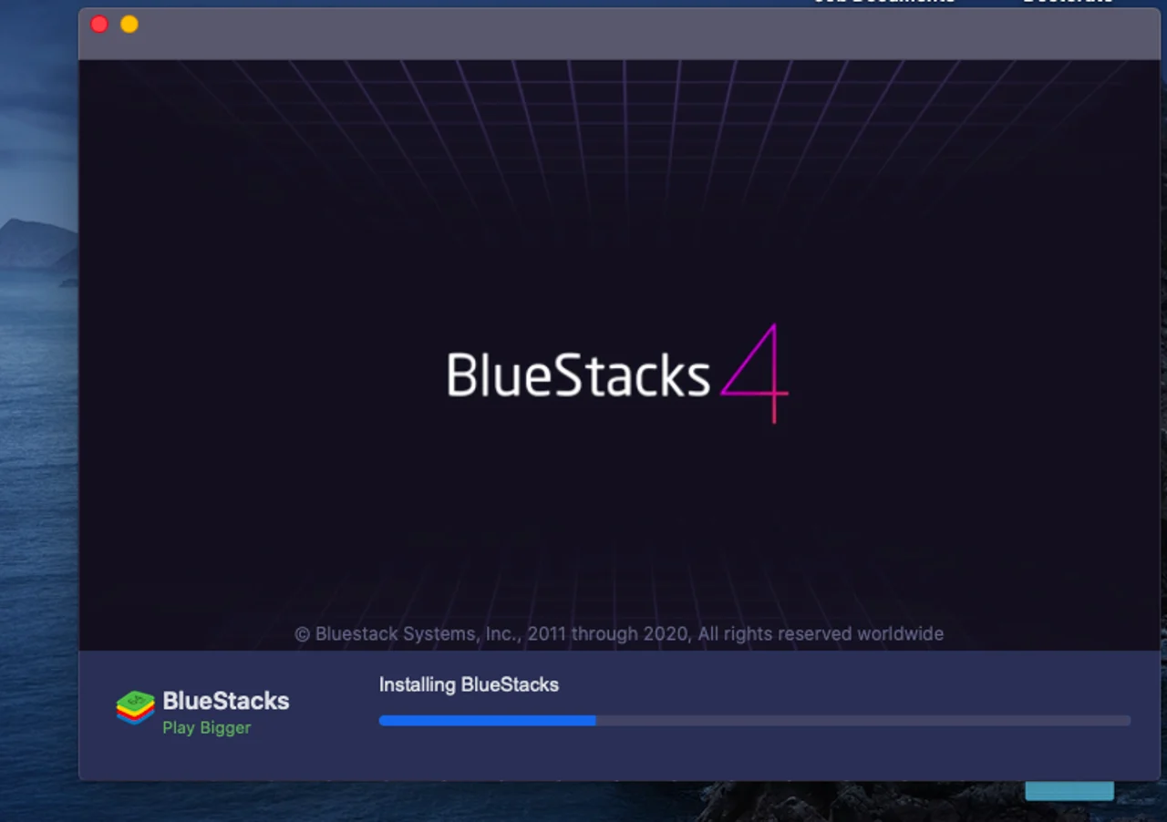 Bluestacks installing